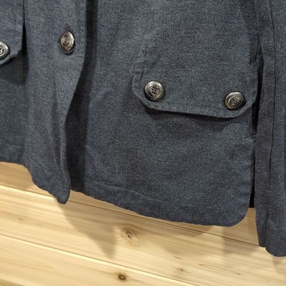 Cabi Jacket Womens Medium #3030 Crew Ponte Knit Gray Blazer - Picture 3 of 10